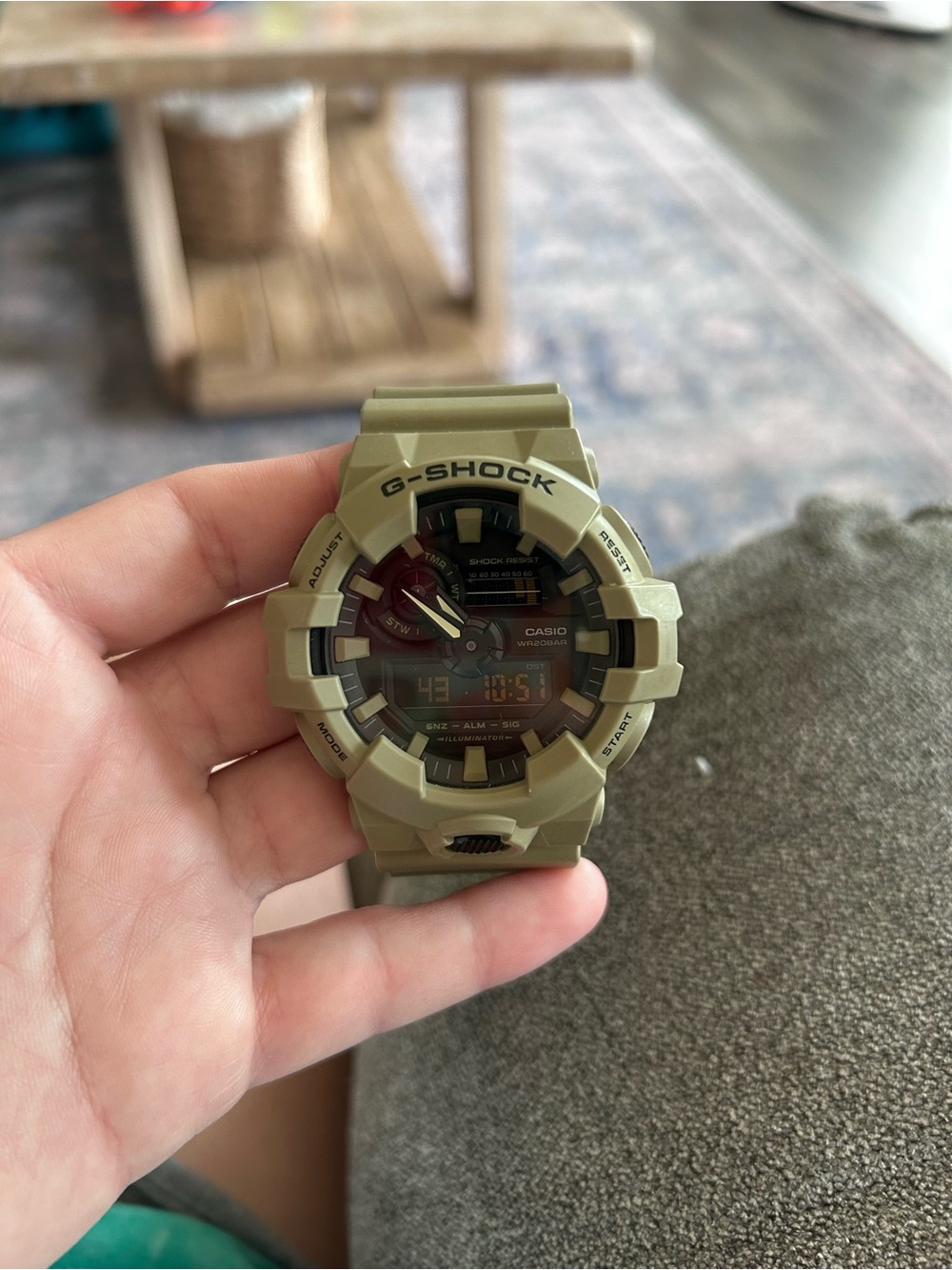 Casio G-SHOCK 5522 Tan Rugged Digital-Analog Watch